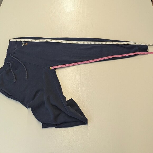 Abercrombie & Fitch Size XS Navy Fleece Joggers - Picture 8 of 9